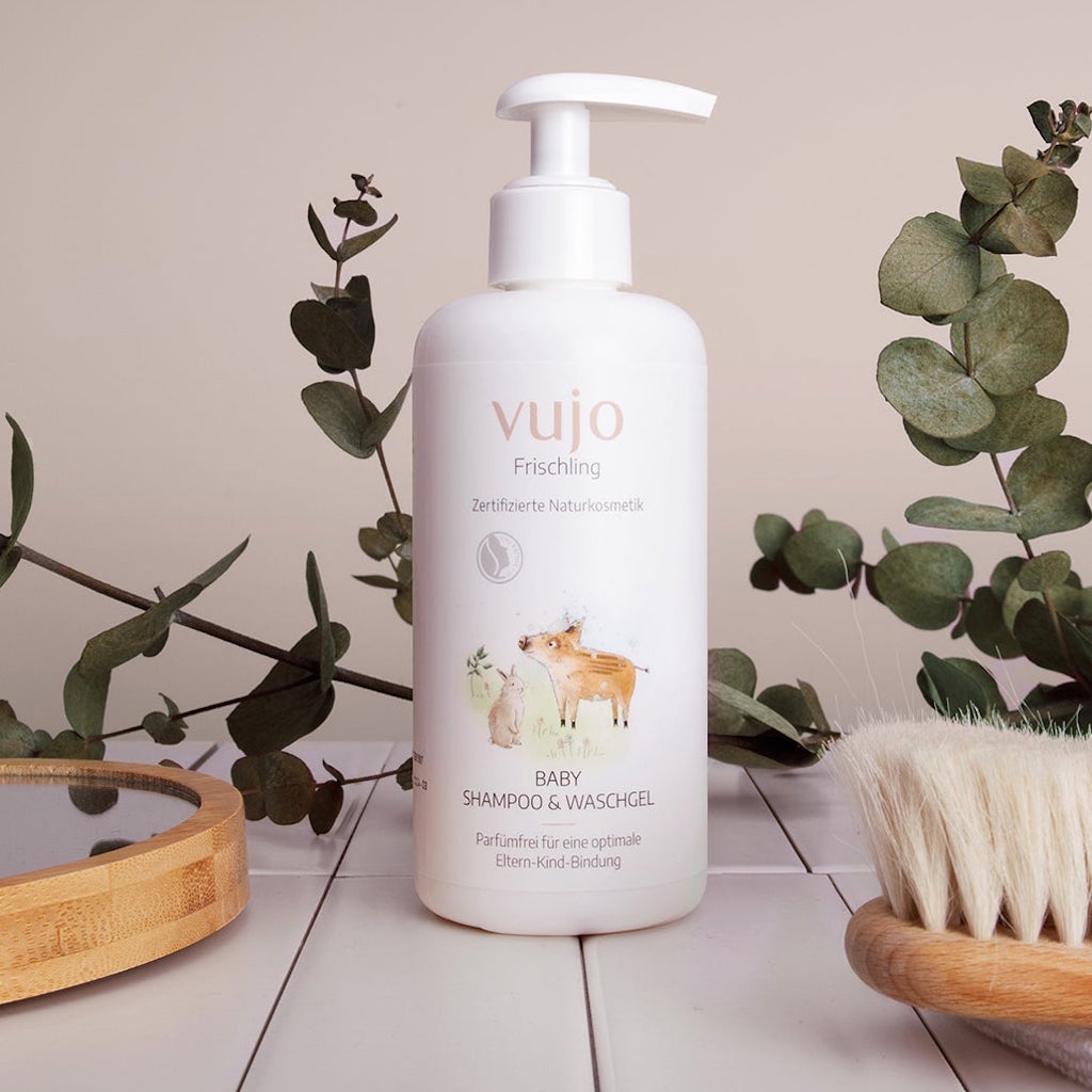 Baby Shampoo und Waschgel von vujo Frischling