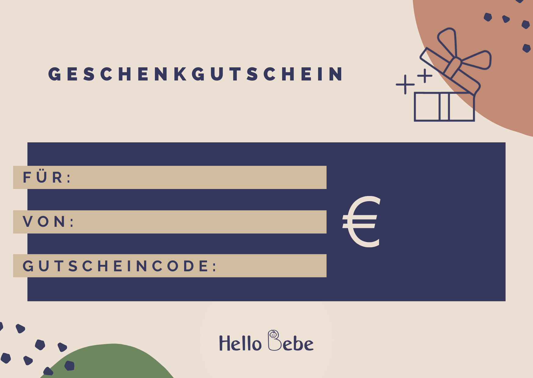 Hello Bebe-Geschenkgutschein